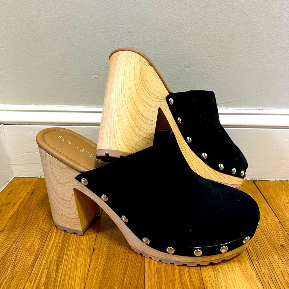 Tanyaa Womens Microsuede Slip-On Mules